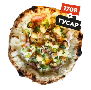 Піца з панчетою та мідіями for one